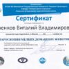 Сертификат Лапароскопия 2018